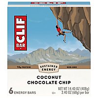 CLIF Energy Bar Coconut Chocolate Chip - 6-2.4 Oz - Image 1