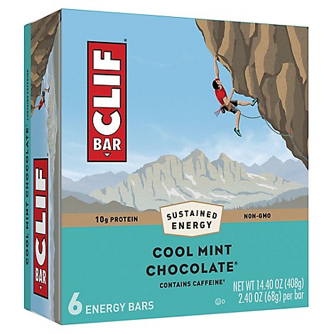 CLIF Energy Bar Cool Mint Chocolate - 6-2.4 Oz