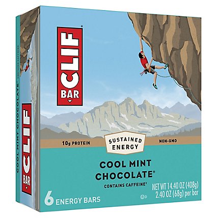 CLIF Bar Cool Mint Chocolate Bar - 6-2.4 Oz - Image 1