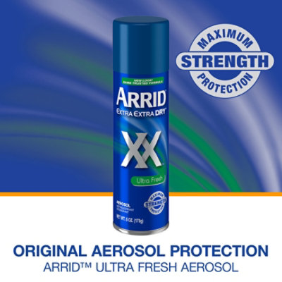 Arrid Extra Extra Dry XX Ultra Fresh Clear Aerosol Antiperspirant Deodorant - 6 Oz - Image 2