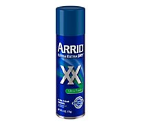 Arrid XX Extra Extra Dry Antiperspirant/Deodorant Ultra Clear Aerosol Ultra Fresh - 6 Oz