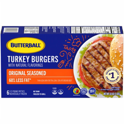 Butterball Turkey Burger Original Seasoned - 32 Oz - Image 3