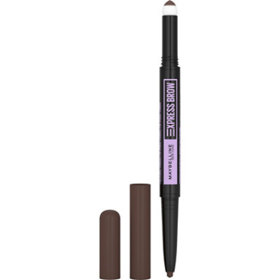 Maybelline Express Brow 2-In-1 Pencil and Powder Eyebrow Makeup Deep Brown - 0.02 Oz - Image 1