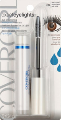 COVERGIRL Exact Eyelights Mascara Eye-Brightening Waterproof Black Pearl 730 - 0.24 Fl. Oz. - Image 2