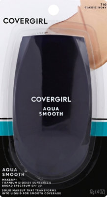 COVERGIRL Aquasmooth Makeup + Sunscreen SPF 20 Classic Ivory 710 - 0.4 Oz