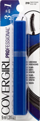 COVERGIRL Professional Mascara 3-in-1 Black Brown 210 - 0.3 Fl. Oz. - Image 2