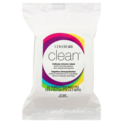 COVERGIRL Clean Makeup Remover Wipes - 25 Count - Image 1