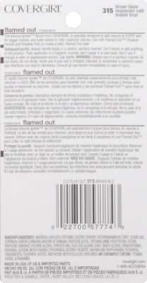 COVERGIRL Flamed Out Mascara Max Volume Brown Blaze - 0.37 Fl. Oz. - Image 3