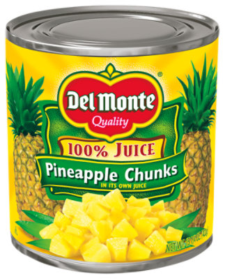 Del Monte Juice Pineapple Chunks Natural - 15.25 Oz - Image 1