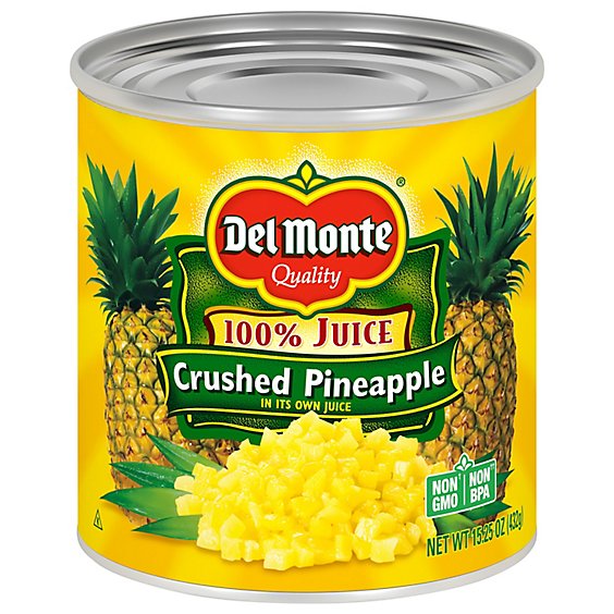 Del Monte Juice Pineapple Crushed Natural - 15.25 Oz