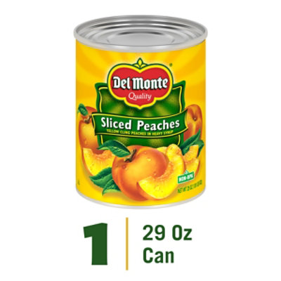 Del Monte Peaches Sliced in Heavy Syrup - 29 Oz - Image 1