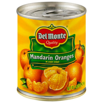 Del Monte Mandarin Oranges in Light Syrup - 8.25 Oz