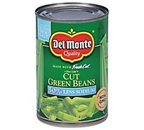 Del Monte Fresh Cut Green Beans Cut Blue Lake 50% Less Sodium - 14.5 Oz