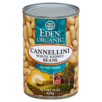 Eden Organic Beans No Salt Added Kidney White Cannellini - 15 Oz - Image 1