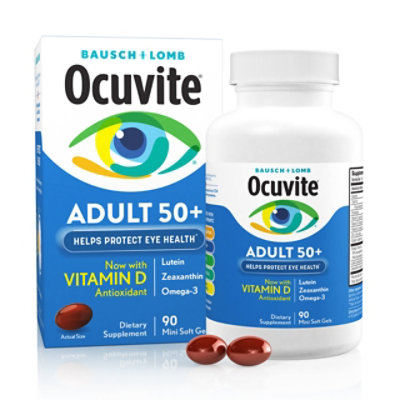 Ocuvite Adult 50+ Eye Vitamins and Mineral Supplements with Lutein and Zeaxanthin - 90 Count - Image 1