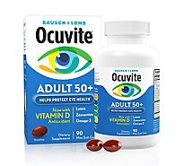 Bausch + Lomb Ocuvite Eye Vitamin & Mineral Supplement Adult 50+ - 90 Count