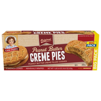 Lil Deb Pie Peanut Butter Cream - 18.4 Oz