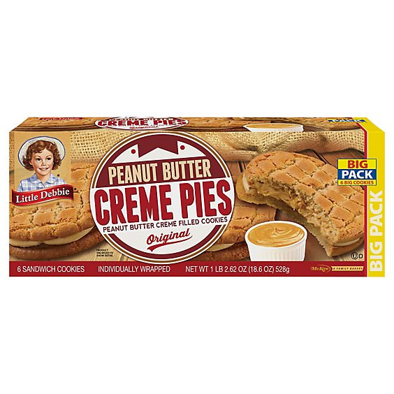 Lil Deb Pie Peanut Butter Cream - 18.4 Oz