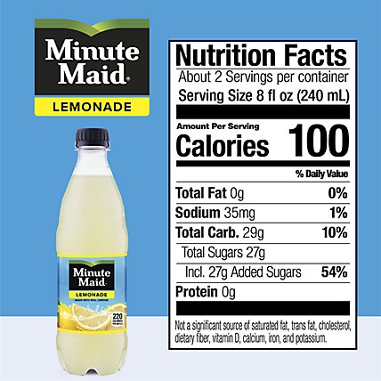 Minute Maid Juice Lemonade - 6-16.9 Fl. Oz. - Image 4