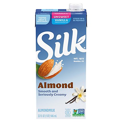 Silk Almondmilk Unsweet Vanilla - 32 Fl. Oz. - Image 2