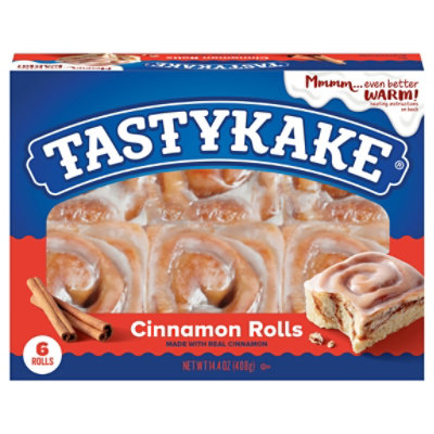 Tastykake Cinnamon Rolls Cinnamon Breakfast Sweet Rolls - 6 Count - Image 4