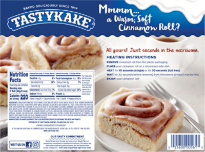 Tastykake Cinnamon Rolls Cinnamon Breakfast Sweet Rolls - 6 Count - Image 8