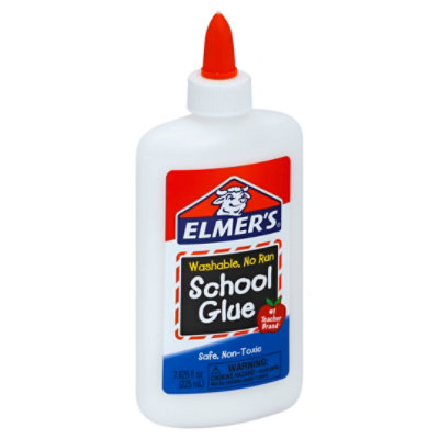 Elmer's, Washable School Glue, White - 7.62 fl oz (Pack of 3), Size: 8