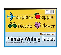 Norcom Primary Writing Tablet Grade Level 1 & 2 Sheets 12x9 25 Sheets - Each