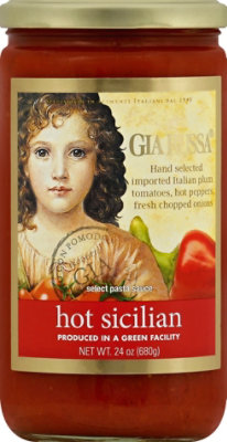 Gia Russa Select Pasta Sauce Hot Sicilian Jar - 24 Oz - Image 2