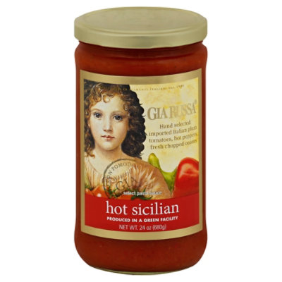 Gia Russa Select Pasta Sauce Hot Sicilian Jar - 24 Oz - Image 1