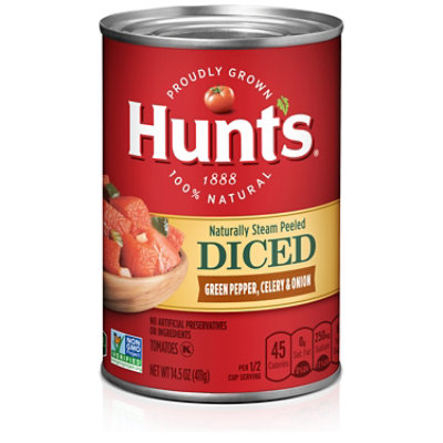 Hunt's Diced Tomatoes With Green Pepper Celery & Onion - 14.5 Oz - Image 1