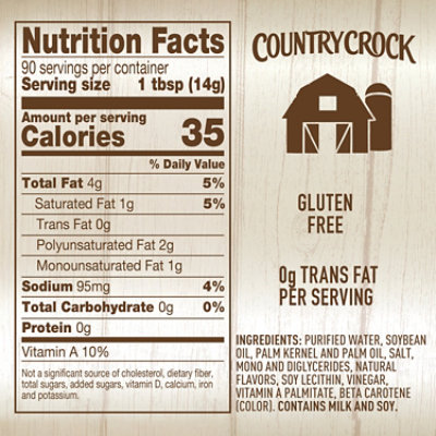 Country Crock Light 27% Vegetable Oil Spread Tub - 45 Oz - Image 4