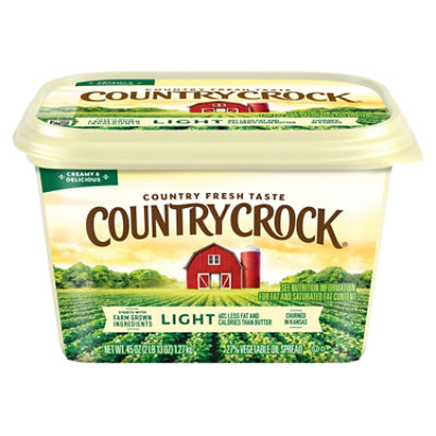 Country Crock Light 27% Vegetable Oil Spread Tub - 45 Oz - Image 1