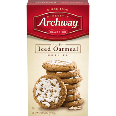 Archway Iced Oatmeal Soft Cookies - 9.25 Oz - Image 1