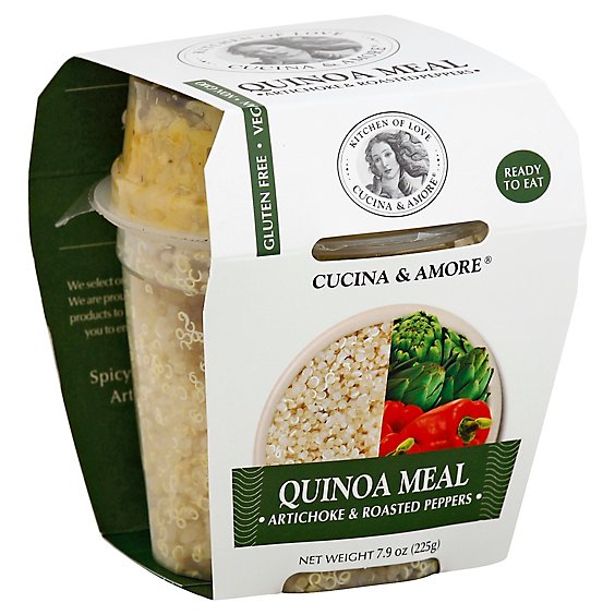Cucina & Amore Quinoa Meal Artichoke & Roasted Peppers Box - 7.9 Oz