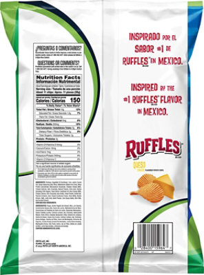 Ruffles Potato Chips Queso Cheese Flavored - 8.5 Oz - Image 6