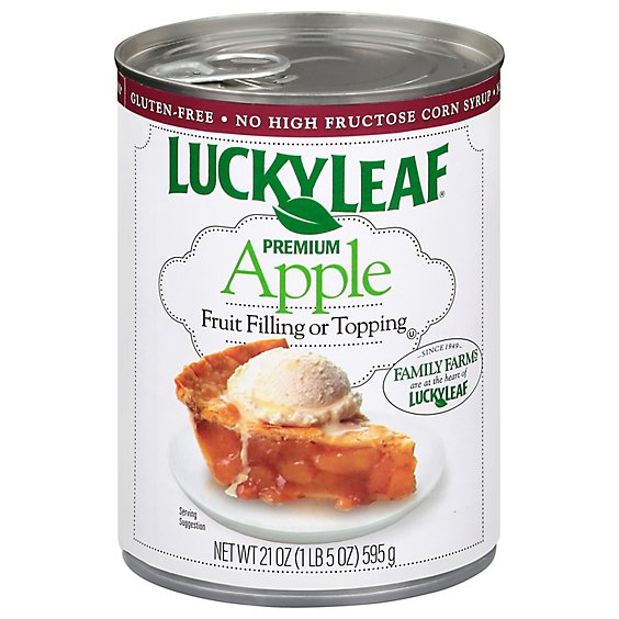 Lucky Leaf Fruit Filling & Topping Premium Apple - 21 Oz