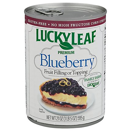 Lucky Leaf Fruit Filling & Topping Premium Blueberry - 21 Oz - Image 1