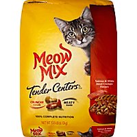 Meow Mix Tender Centers Cat Food Dry Salmon & White Meat Chicken - 13.5 Lb - Image 2