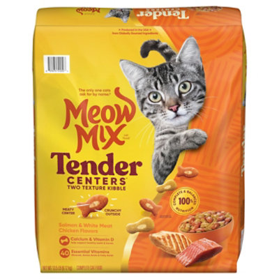 Meow Mix Tender Centers Cat Food Dry Salmon & White Meat Chicken - 13.5 Lb - Image 2