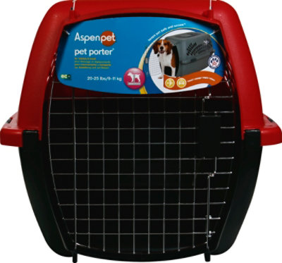 Aspen Pet Pet Porter Cage 20-25 Lb 12x21 Inch Red - Each - Image 2