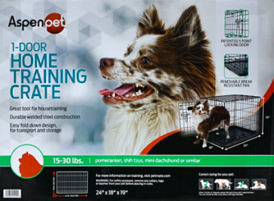 Aspen Pet Training Crate Home 1-Door 15-30 Lb Box - Each - Image 2