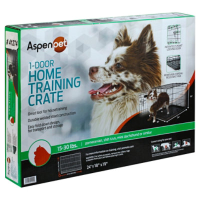 Aspen pet crate outlet blue