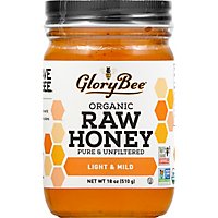 GloryBee Honey Raw Organic Clover - 18 Oz - Image 2