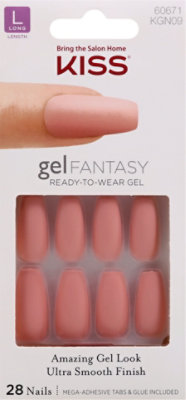 Kiss Gel Fantasy Nails Ready-To-Wear Gel Short Length - 28 Count - Image 2