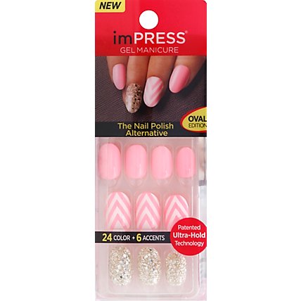 imPRESS Gel Manicure Oval Edition Next Wave Nails 24 color + 6 accents - 30 Count - Image 2