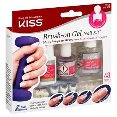 Kiss Kiss Brush-On Gel Kit - Each