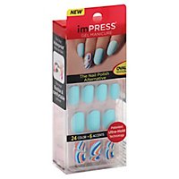 imPRESS Gel Manicure Oval Edition Gossip Girl BIP250 24 color + 6 accents - 30 Count - Image 1