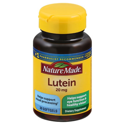 Nature Made Lutein 20mg Softgels - 30 Count 
