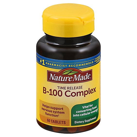 Nature Made Balanced B-100 Time Release Tablets - 60 Count